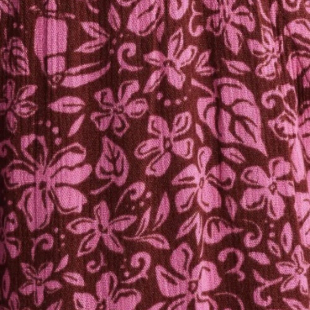 Rip Curl Pink Beach Party Flutter Sleeve Top SZ L… - image 5